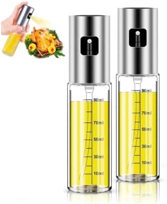 Xinqihang - Pack De 2 Pulverizadores De Aceite De Cristal,