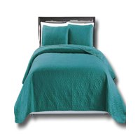 Alonso - Cubrecama Elegante Quilt Verano King Super King 250 Cm X 270 Cm Turquesa