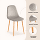 thumbnail image 5 of Pack de 4 Sillas Spoon Terciopelo - Gris, 5 of 7