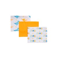 Set 3 Piezas Tutitos Suavecitos Bambino Dino Naranjo