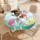 thumbnail image 4 of Nella, la princesa valiente-theme Fitted Round Tablecloths Elastic Edged Table Covers Waterproof Table Cloth for Kitchen Holiday Party Tables Decor 150cm, 4 of 6