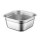 thumbnail image 5 of Cuenco Cuadrado De Acero Inoxidable, Versátil, Para Mezclar, Para Cocina, Cena, Buffet, 24 Cm, 5 of 5