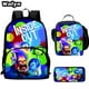 thumbnail image 2 of 3pcs Set Inside Mochila Out School Backpack with Lunch Bag Pencil Case ,Cartoon School Bags for Grade 1-4,Bookbags for Pupil, 2 of 3