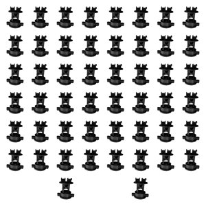 Ioensy - 50 Piezas De Aisladores De Cerca Eléctrica, Aisladores De Alambre Para Contención De Mascotas, Granja, Color Negro