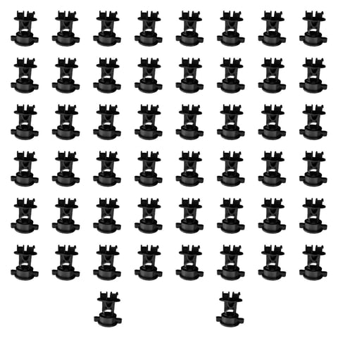 Ioensy - 50 Piezas De Aisladores De Cerca Eléctrica, Aisladores De Alambre Para Contención De Mascotas, Granja, Color Negro