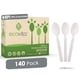 thumbnail image 1 of Cucharas Compostables 140 Utensilios Desechables Grandes, 1 of 9