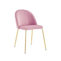 Habita2 Chile - Silla Nordic Felpa Gold - Rosado