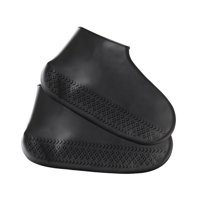 Ioensy - Cubrezapatos De Silicona Impermeables Para Viajes De Lluvia Cubrezapatos De Lluvia De Goma Color Negro M