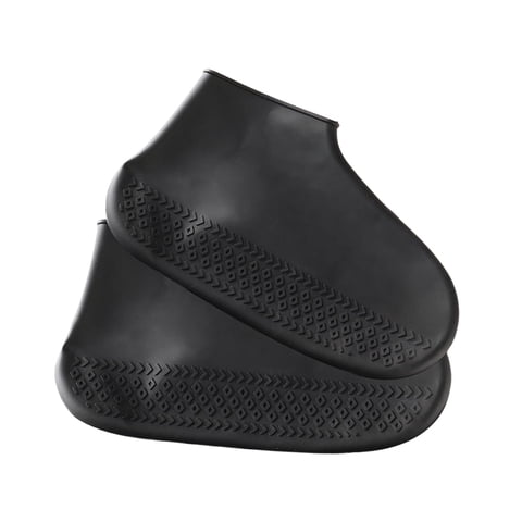 Ioensy - Cubrezapatos De Silicona Impermeables Para Viajes De Lluvia Cubrezapatos De Lluvia De Goma Color Negro M