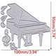 thumbnail image 2 of Troqueles De Corte Para Scrapbooking Con Plantilla De Relieve De Piano, 2 of 6