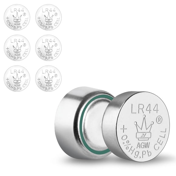 Batería de botón AISUNOUTDOOR LR44 - Pack de 6 unidades alcalinas