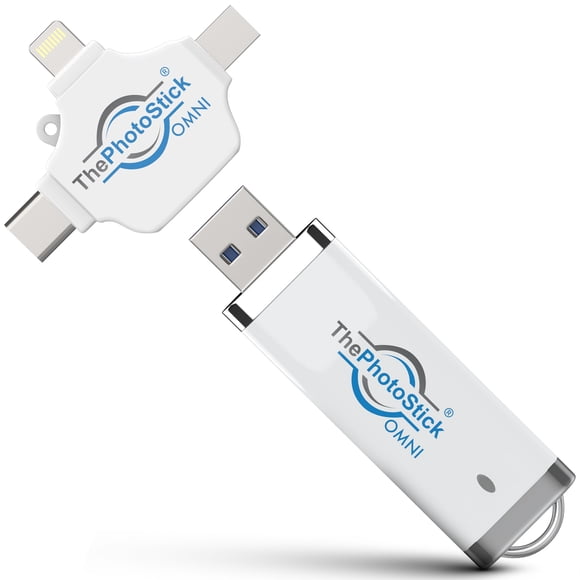 Tarjeta de memoria y unidad flash USB ThePhotoStick Omni de 32 GB