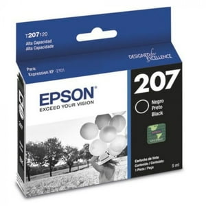 Cartucho De Tinta Epson T207 300 Páginas Negro