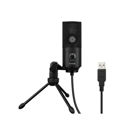 Microfono Condesador Fifine Negro Usb K669B