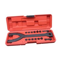 Magideal - Llave De Cilindro Ajustable De 1/2"" Con Trinquete Y Soporte Para Polea De Embrague De Ventilador, Kit De 15 Llaves Para Quitar Poleas De Cigüeñal