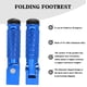 thumbnail image 5 of Posapiés plegables para motocicleta VUOZIP M8 de aluminio azul, 5 of 7