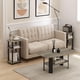 thumbnail image 2 of Mesa lateral Furinno JUST, juego de 2, redonda de 3 niveles, roble francés, 2 of 6
