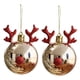 thumbnail image 3 of 2pcs Bolas De árbol De Navidad Lindo Alces Colgando Ornamento Casero Decoración Elk 2 Oro, 3 of 5