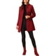 thumbnail image 2 of INSPIRE CHIC Abrigo de Mujer de Largo Medio con Cuello Mao, Abotonado, Abrigo de Invierno con Bolsillos Inclinados y Forro Completo Rojo Oscuro M, 2 of 6