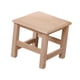 thumbnail image 3 of Taburete de madera con escalón otomano, taburete para cambiar zapatos, reposapiés pequeño para el hogar, dormitorio, sala de estar interior y exterior, 3 of 5
