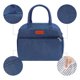 thumbnail image 3 of Bolsa Aislante, Bolsa de Almuerzo para Mujeres y Hombres, Bolsa de Almuerzo Linda de Gran Capacidad, Bolsa Enfriadora para Trabajo, Oficina Azul Marino 10.6*6.3*9.1in, 3 of 6