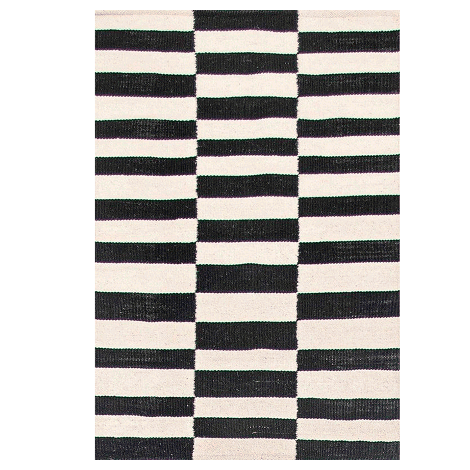 Bazhars - Alfombra 200x300 Cm Kilim Galle Op Art Bn