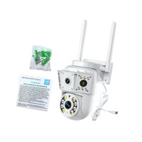 Magideal - Cámara De Seguridad De Seguridad De 2 Vías Compactos Externos Fuera De Lente Múltiple Vigilancia De Vigilancia De Lente 200W Premium Fácil De Instalar