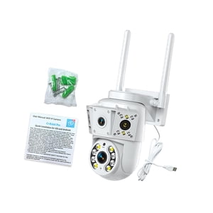 Magideal - Cámara De Seguridad De Seguridad De 2 Vías Compactos Externos Fuera De Lente Múltiple Vigilancia De Vigilancia De Lente 200W Premium Fácil De Instalar