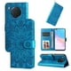 thumbnail image 3 of Funda tipo cartera FOXDOCK para Honor 50 Lite , diseño girasol en relieve, cuero PU, cierre magnético, soporte y tarjetero, 3 of 5