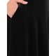 thumbnail image 5 of Falda Larga de Terciopelo para Mujer INSPIRE CHIC Cintura Alta Elegante para la Noche Formal Cóctel Faldas Línea A con Cinturón M Negro, 5 of 6