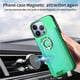 thumbnail image 4 of Funda Magnética para iPhone 16 Pro con Billetera y Anillo, Protector Resistente Verde, 4 of 6