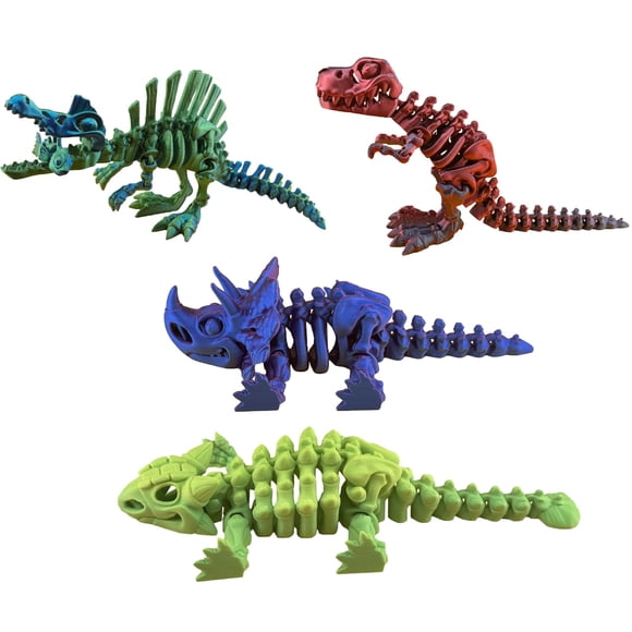 Modelo de Dinosaurio Articulado Impreso en 3D JASSBOOY