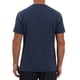 thumbnail image 3 of INSPIRE CHIC Camiseta Henley de Hombre con Cuello Redondo y Bolsillo de Manga Corta con Botones S Azul Marino, 3 of 6
