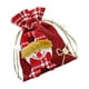 thumbnail image 2 of Bolsa De Regalo Con Cordón De Navidad Roja Para Suministros De Reuniones Familiares, Recuerdo De Fiesta, Muñeco De Nieve, 2 of 3