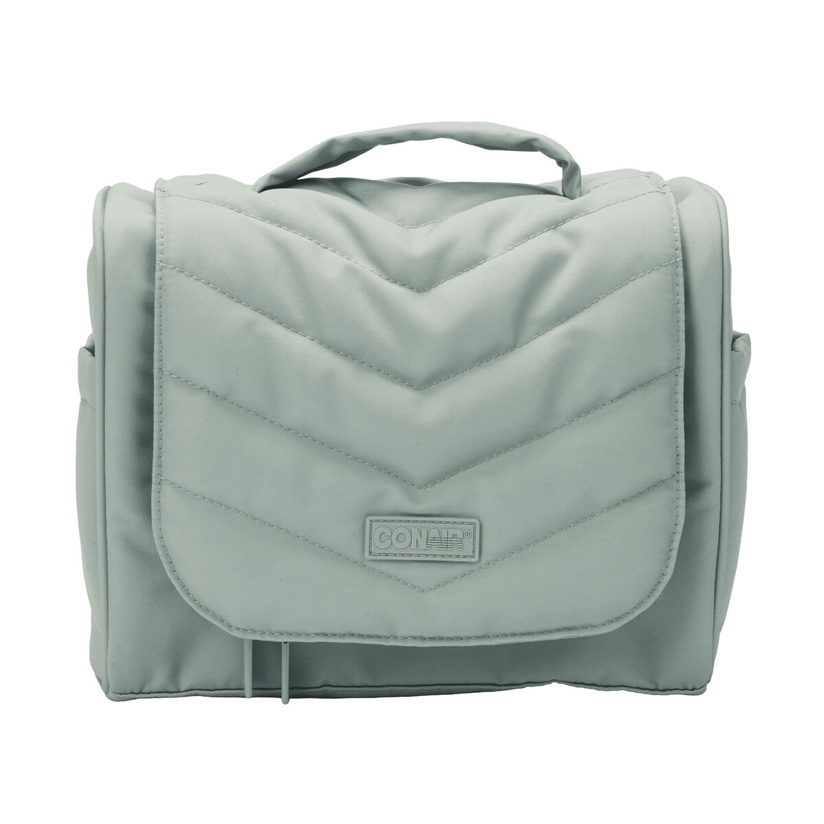 Neceser Grande Conair Quilted Verde Compartimientos Viaje