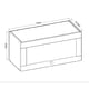 thumbnail image 3 of Mueble Mural Aéreo Conecta - 700 mm Ebano Fosco BLanco 1302P.0001, 3 of 3