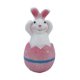 thumbnail image 1 of Decoración De Conejito De Huevo De Pascua Ornamento De Estatua De Conejo De Pascua Para Escritorio De Jardín Rosa, 1 of 3