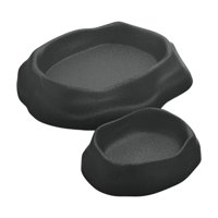 Ioensy - Cuencos De Agua Para Reptiles, Cuenco De Alimentación Para Serpiente, Leopardo, Gecko, Dragón Barbudo, 2 Uds.