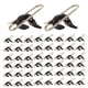 thumbnail image 2 of 50 Uds. Clips De Cebo De Impacto Para Pesca En El Mar Herramientas De Pesca Clips De Liberación De Cebo Negro, 2 of 2