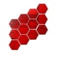 thumbnail image 1 of Espejo de pared hexagonal autoadhesivo de papel, pegatina de pared para espejo, decoración del hogar, costura, espejo de cuerpo completo, suave, 1 of 5