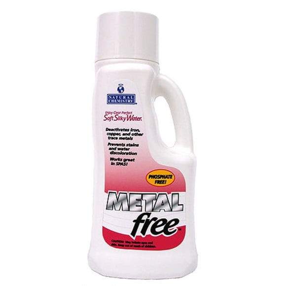 Químico para alberca Natural Chemistry Metal Free 1 L, libre de fosfatos