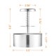 thumbnail image 4 of Prensa para Hamburguesas Brigii BP01 PRO-5.5 Acero Inoxidable 304, 4 of 6