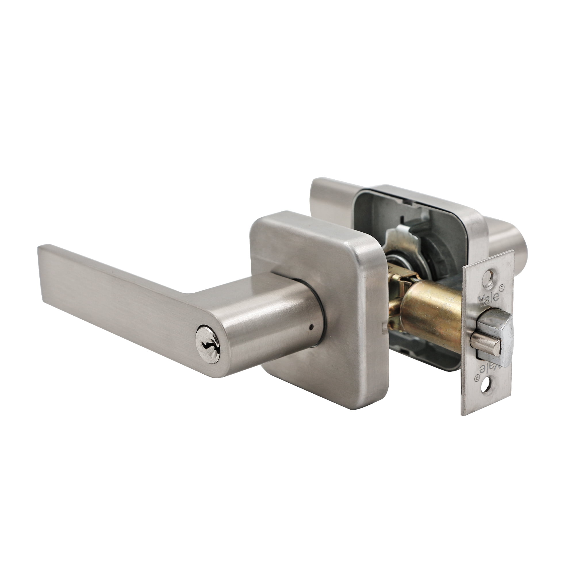 Cerradura Tubular Yale Bari Oficina/dormitorio Níquel