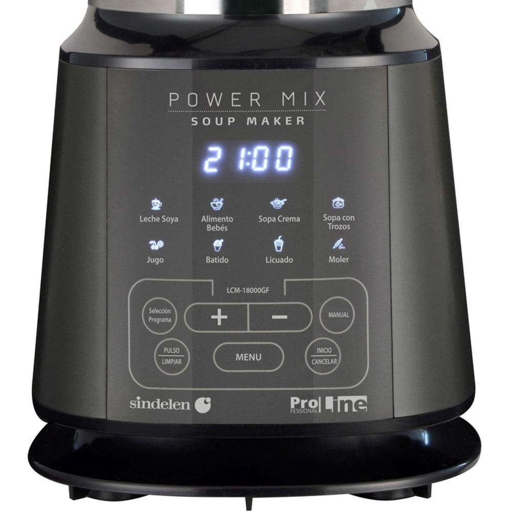 Sindelen Licuadora Power Mix Soup Maker 2 L Grafito LCM-18000GF, foto 2