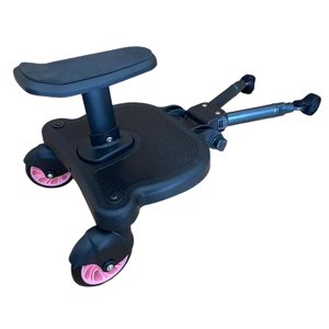 Bothyi - Cochecito Con Ruedas 2 En 1 Para La Mayoría De Las Marcas De Cochecitos, Rueda Rosa