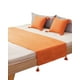 thumbnail image 3 of Piecera Sin Fundas Con Pompones Naranja, 3 of 4