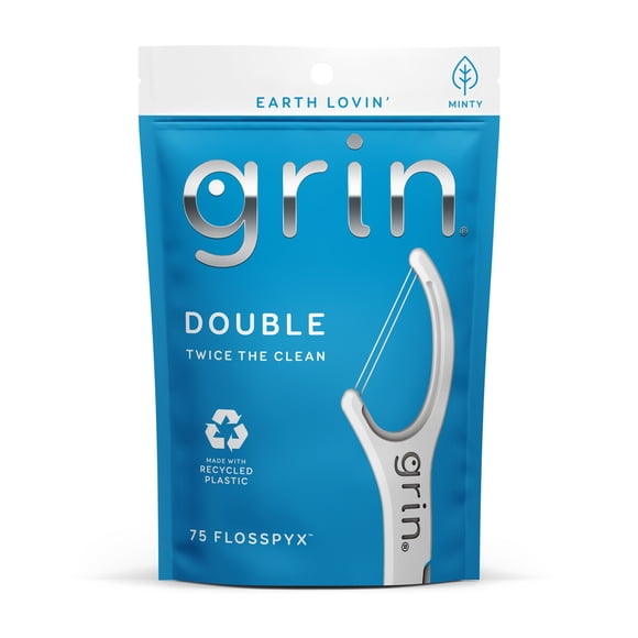 Palillos Dentales Grin Double 75un Menta Antimicrobiano