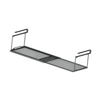 Bothyi - Cesta Organizadora Extensible Que Ahorra Espacio Debajo Del Estante Para Alimentos, Escritorio, Baño, Color Negro