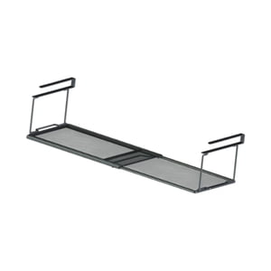 Bothyi - Cesta Organizadora Extensible Que Ahorra Espacio Debajo Del Estante Para Alimentos, Escritorio, Baño, Color Negro