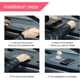thumbnail image 5 of Almohadilla de goma antideslizante para salpicadero de coche, 27,6 x 15,9 cm, universal, antideslizante, para teléfonos, gafas de sol, llaves, dispositivos electrónicos y más (negro/cuadrícula), 5 of 7